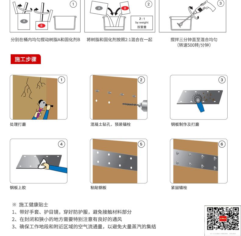 包钢普兰粘钢加固施工过程